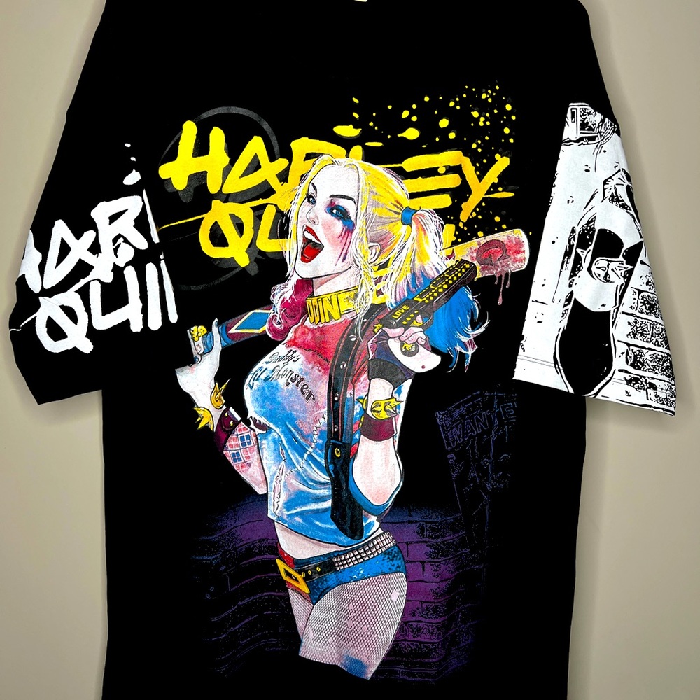 Harley Quinn Oversized T - Shirt 100% Cotton